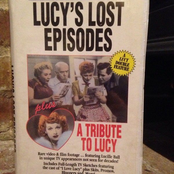 TESTED, Lucille Ball, Lucy's Lost Episodes/Tribute To Lucy, VHS, Videotape, Home Video, Good Times/GoodTimes Entertainment, I Love Lucy, CBS