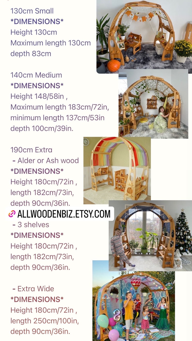 Indoor Playground Extra Large Waldorf PlayStands Christmas Kids Gifts Birthday playhouse Kid wedding activity Foldable Lemonade Montessori image 10