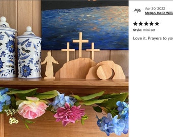 Resurrection scene Easter decor religious Easter nativity set Easter display Tomb was empty Story of Jesus Resurrection He is Risen Calvary