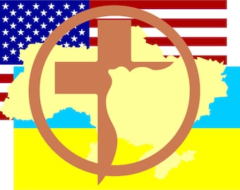 Stand with Ukraine Solidarity with UKRAINE Digital file download Peace dove Pray for Ukrainian Wooden Cross Resurrection Easter Calvary