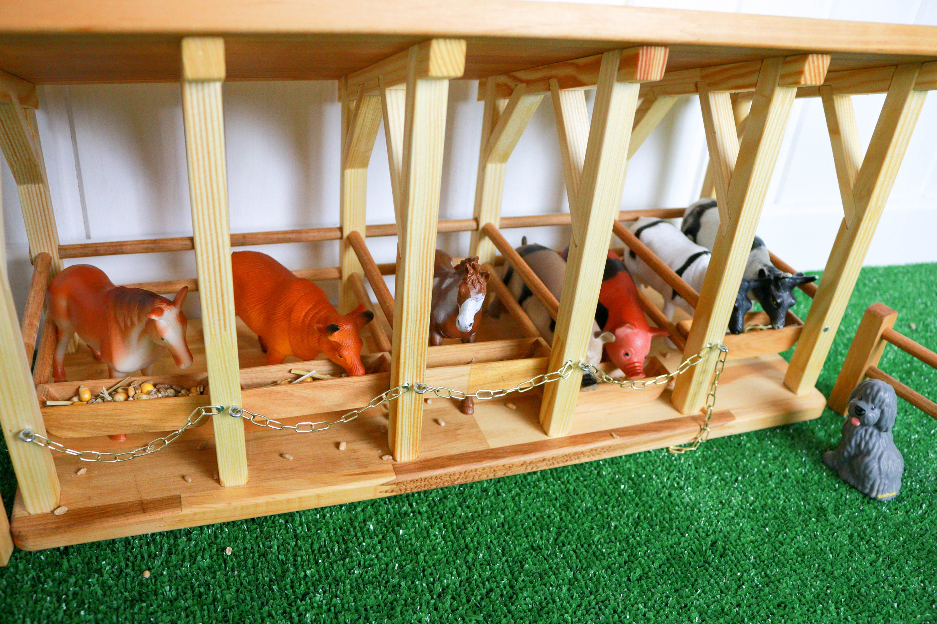 Barn Toy Wooden Farm set Wooden stable Personalized Farm Etsy