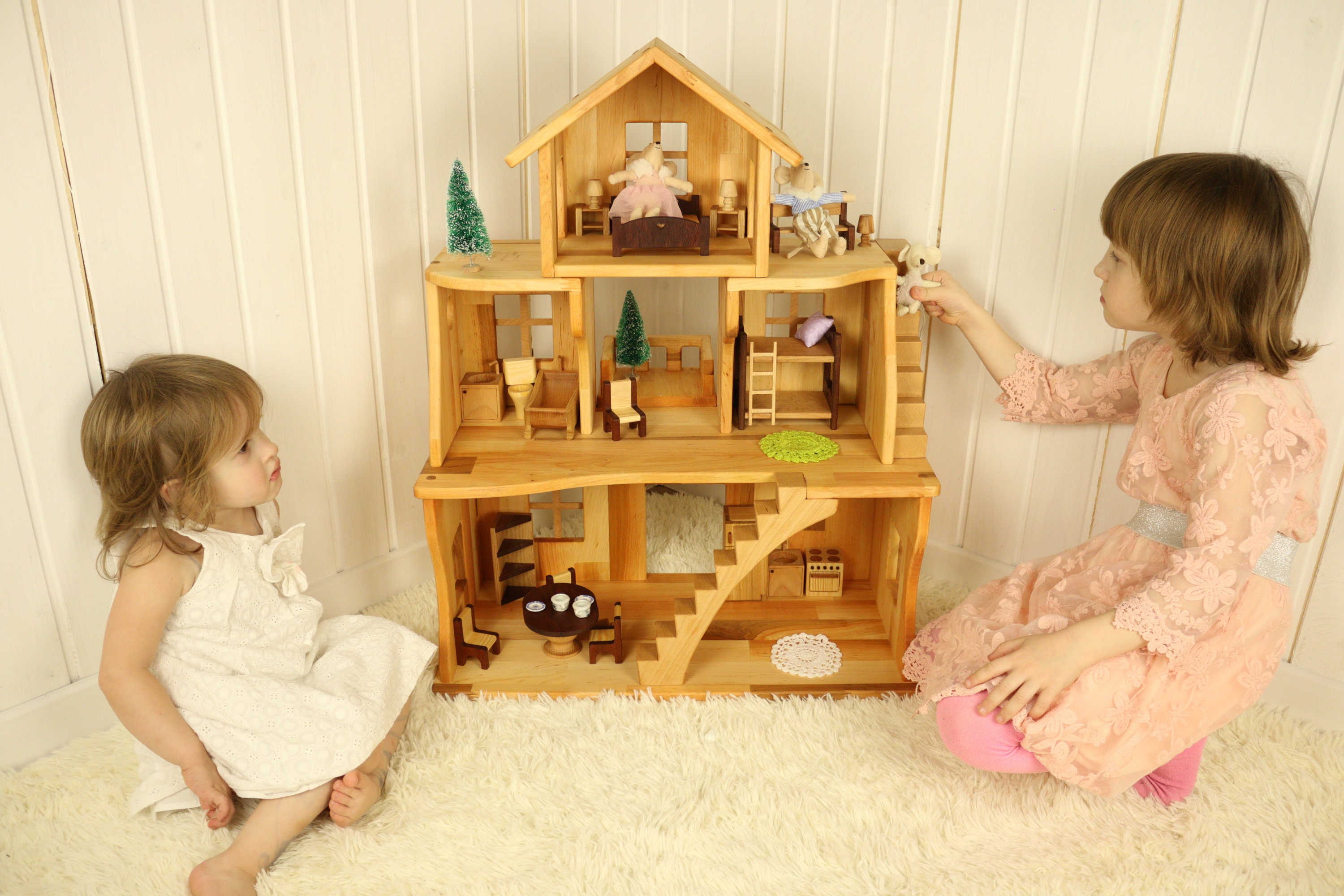 Little Dutch® Wooden dollhouse M  Wooden dollhouse, Doll house, Wooden  dolls