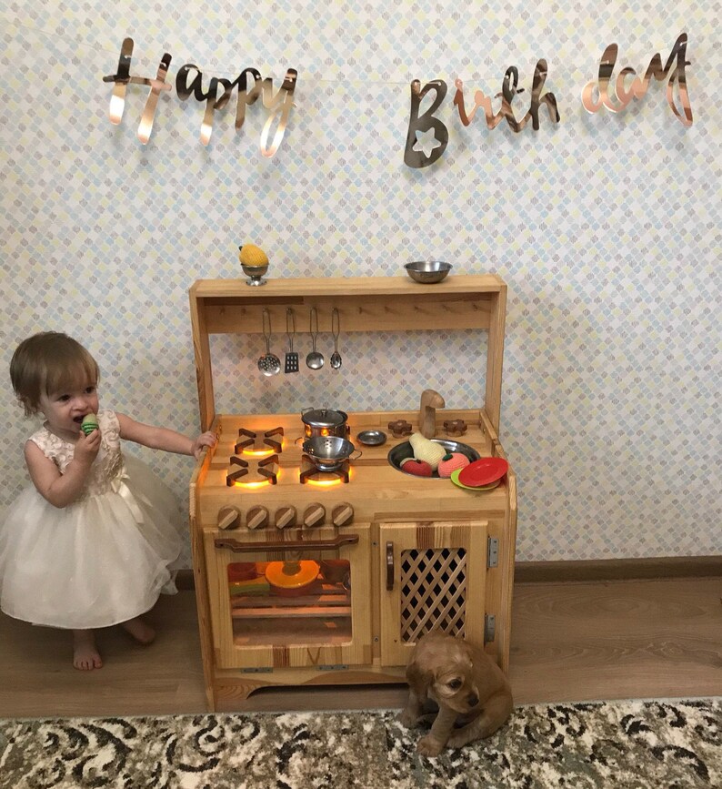 Wooden Waldorf kitchen Set Kitchen set with sink stove and Etsy