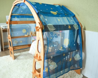 Galaxy fabric Kids Gifts 1st Birthday Stars and planets fabric Play stand Canopy Seasonal Decoration Fabric Christmas decor