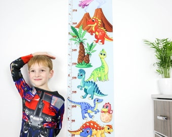 Dino Personalized Growth Chart Wall Height Chart Christmas Kids Gifts Birthday  Ruler Customized Wooden Nursery Decor Baby Shower Gift