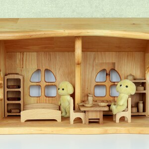 Kids Gifts Dollhouse 1:24 scale Christmas 1st Birthday Sylvanian Dollhouse Alder-wood Personalize Dollhouse kit Fairy Montessori waldorf image 5