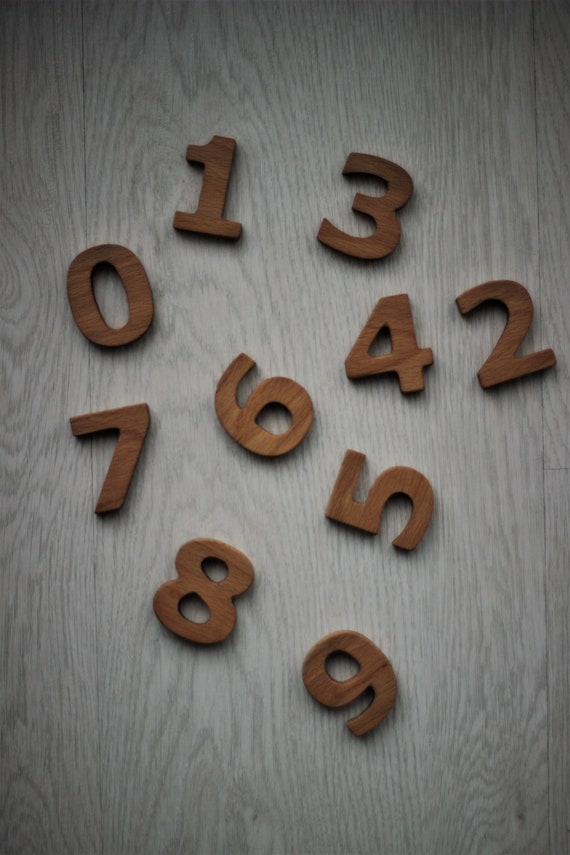 wooden number toys
