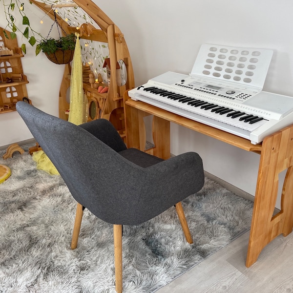 Piano Keyboard Stand Height of table  63cm/25inch For Kids Wooden Table digital piano midi keyboard Custom studio desk 61 / 88 keys stand