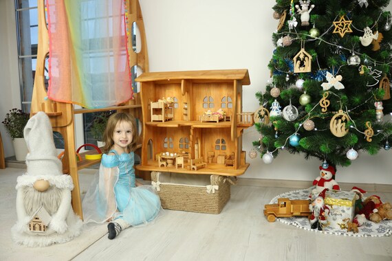 Regalo de Navidad para ni os Casa de mu ecas de madera 1er regalo