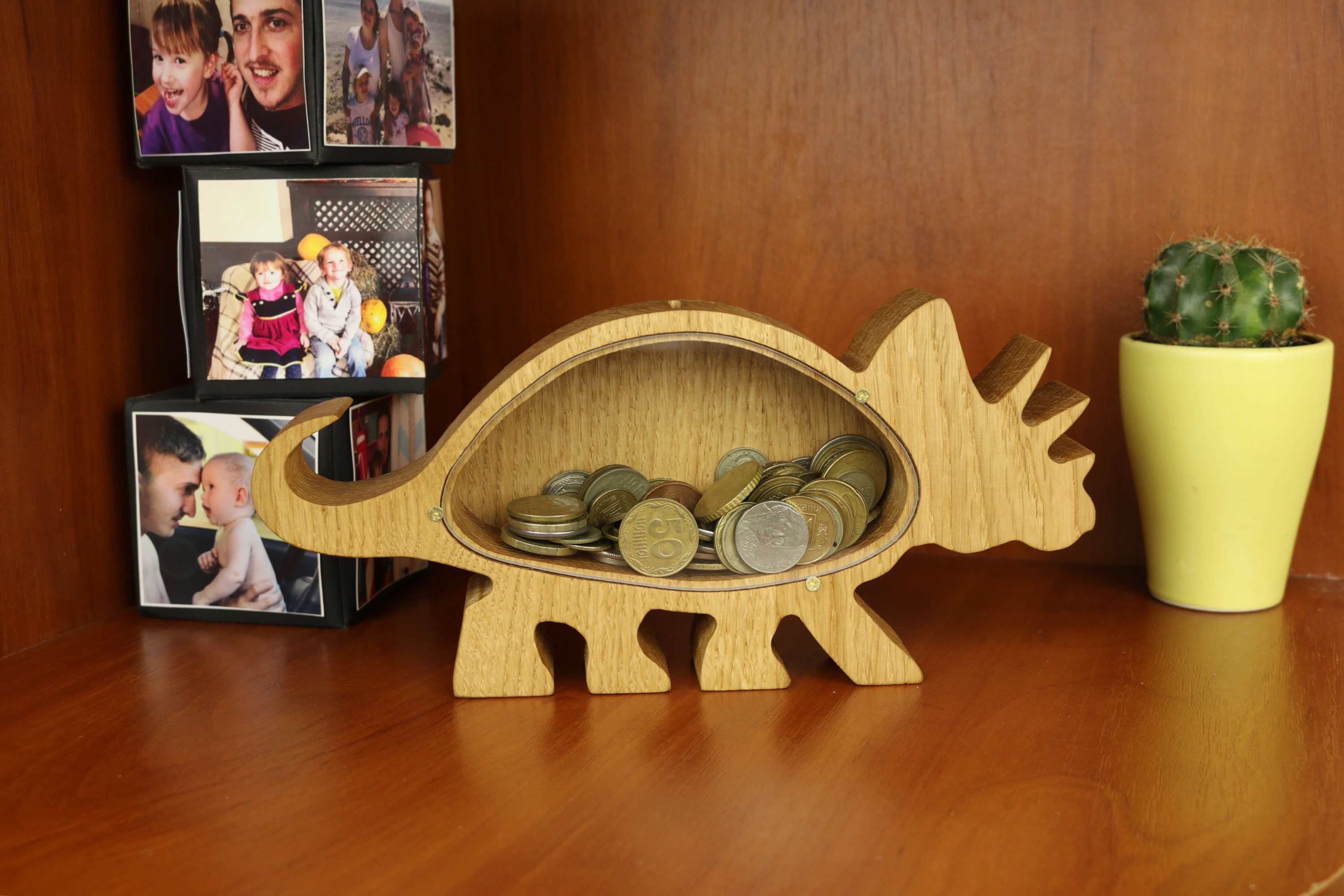 Piggy Bank adult Dinosaur Personalized Coin bank Money bank Etsy