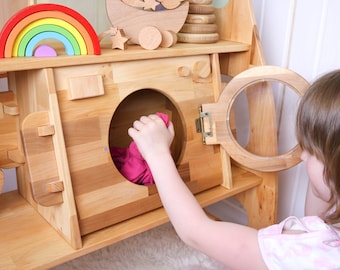 Wooden Waldorf playstand Washing machine Christmas Kids Gifts Birthday gift for kid Montessori Wooden Toy furniture Pretend Play kitchen