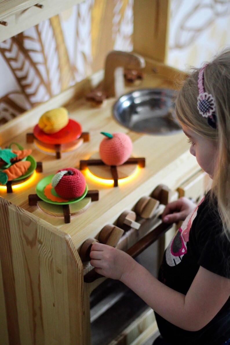 Wooden Waldorf kitchen Set Kitchen set with sink stove and Etsy