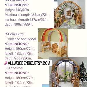 Waldorf Playstand Christmas Kids Gifts 1st Birthday Playtent Indoor Playground Wooden Shelf playhouse Kid Store Foldable Lemonade Montessori image 9