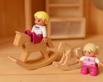 Puppenhaus Möbel montessori Schaukelpferd Spielzeug Schaukelpferd Schaukelpferd Kinderspielzeug Schaukelpferd Schaukelpferd