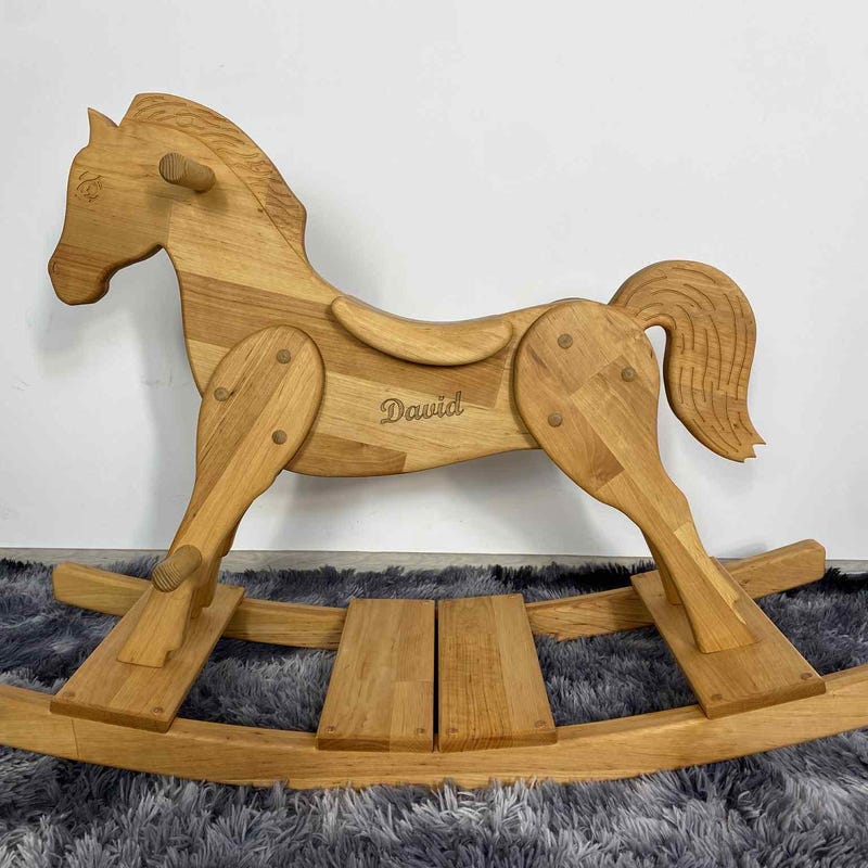 Wooden Rocking Horse - Etsy