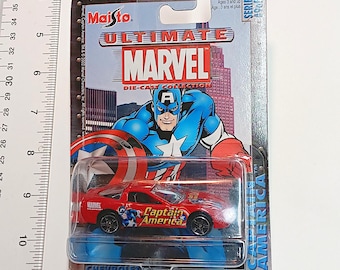 Captain America Die-cast Chevrolet Corvette. Vintage