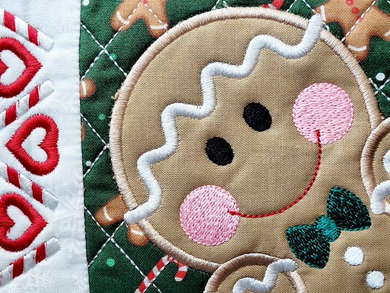Gingerbread MUG RUG, Coaster, Hot Pad, Candle Mat, Christmas afbeelding 2