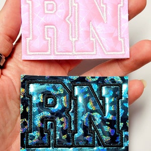 RN  Oversized Feltie, Varsity Lettering