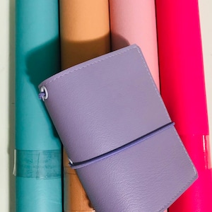 Travelers Notebook Cover, Pastel Faux Leather - Custom TN cover, Various sizes