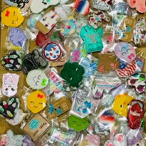 Feltie -GRAB BAGS - feltie pairs - perfect for bows,  badge reels, cup cozies, Patches, planner clips, barrettes, projects, embellishments