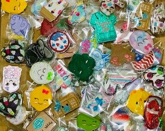 Feltie -GRAB BAGS - feltie pairs - perfect for bows,  badge reels, cup cozies, Patches, planner clips, barrettes, projects, embellishments