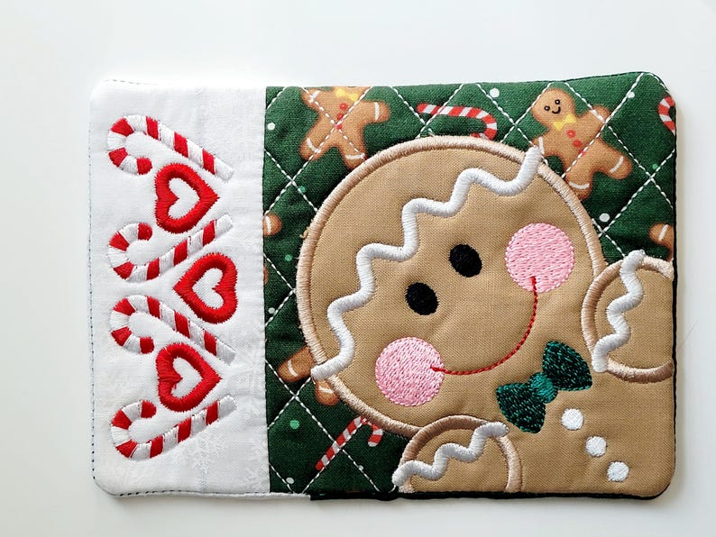 Gingerbread MUG RUG, Coaster, Hot Pad, Candle Mat, Christmas afbeelding 1