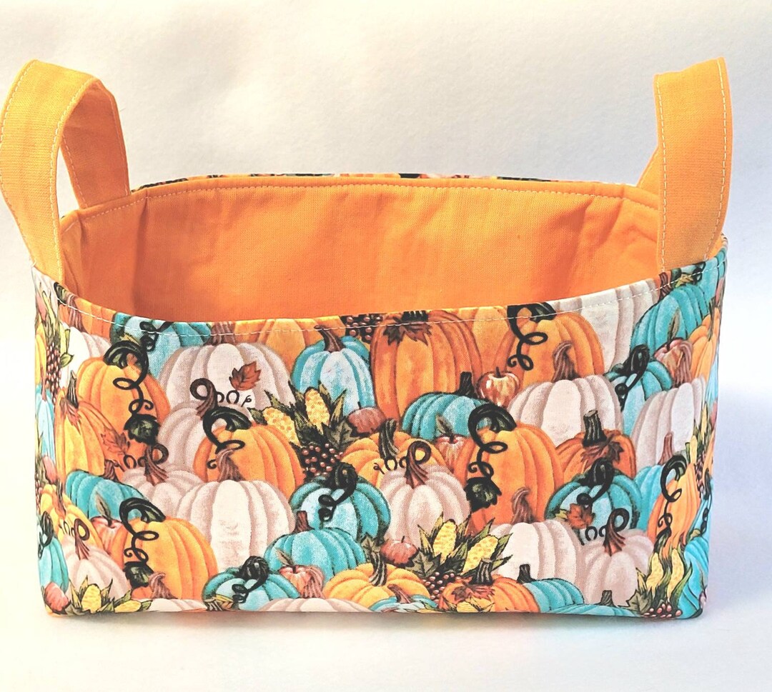 Fabric Handle Basket Large Organizer Basket Fabric Bin With Etsy