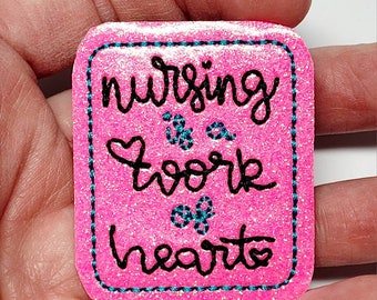 Medical Felties - Pair of NURSE theme felties