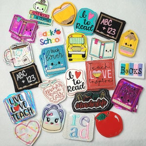 Teacher School  Feltie GRAB BAG - feltie Pairs, Teacher, School, Education, Books