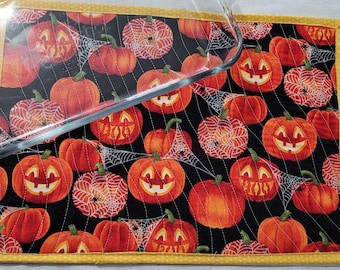 Halloween Casserole Hot Pad, Quilted Trivet, XL Oversized Hot Pad