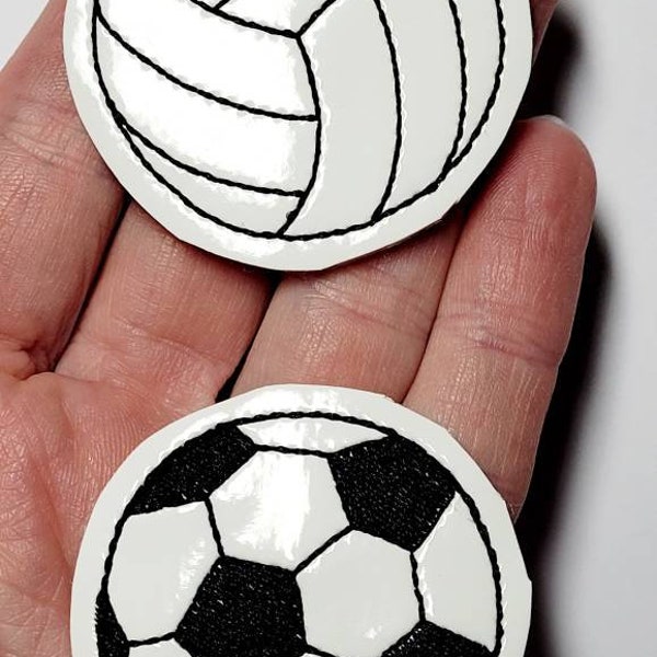 Volleyball, Soccer Ball, Sports Feltie Pairs