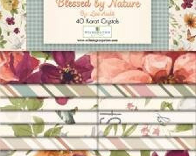 Blessed by Nature 2-1/2 Inch Strips Jelly Roll, 40 Pieces, Lisa Audit, Wilmington Prints, Cotton Quilt Fabric, Floral Fabric