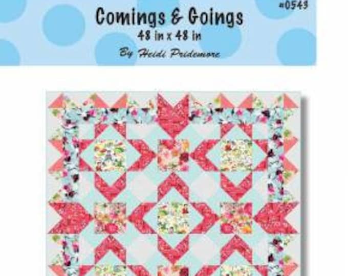 Comings & Goings Quilt Pattern, Heidi Pridemore, The Whimsical Workshop Quilt Pattern, Intermediate Skill Level