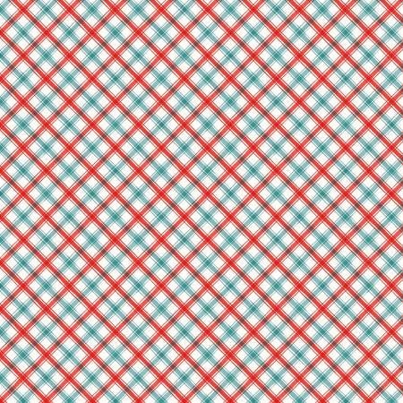 Plaid in Red / Blue / Green / White | Flannel Fabric | 44 Wide | 100%  Cotton