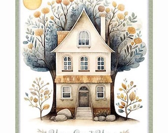 Home Sweet Home Multi Home 36-Inch Panel, QT Fabrics, Cotton Quilt Fabric