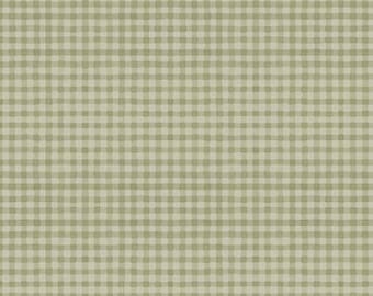 Blessed by Nature Green Gingham Fabric Yardage, Lisa Audit, Wilmington Prints, Cotton Quilt Fabric, Gingham Fabric