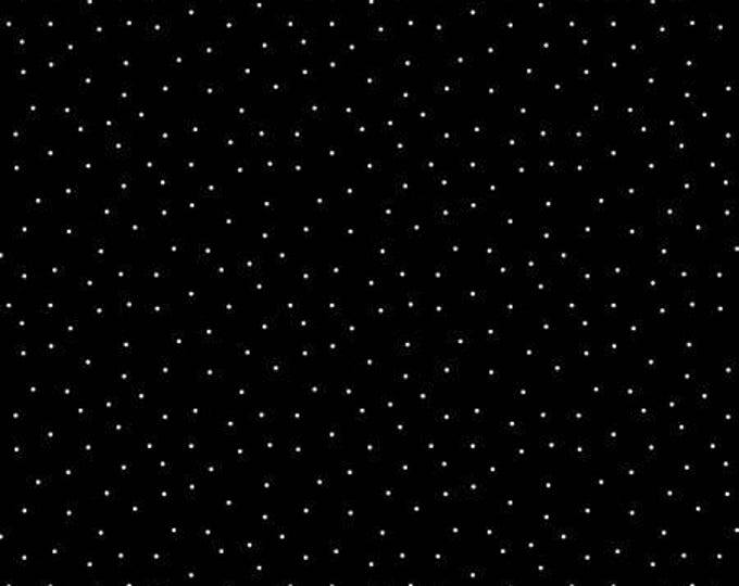 Essentials Basics Black White Pindots Classic Fabric Yardage, Wilmington Prints, Cotton Quilt Fabric