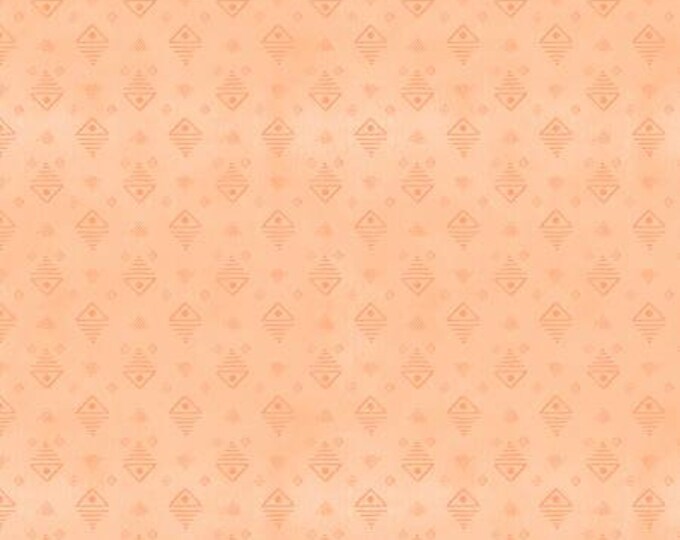 Paisley Place Orange Geometric Fabric Yardage, Dina June, Wilmington Prints, Cotton Quilt Fabric, Geometric Fabric