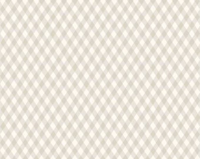 Honey Bee Plaid Taupe Fabric Yardage, My Mind's Eye Collection, Riley Blake Designs, Cotton Quilt Fabric