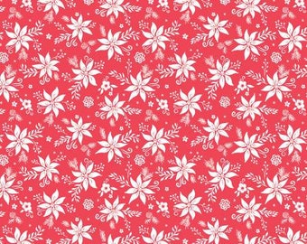 Winter Wonder Tonal Red Fabric Yardage, Heather Peterson, Riley Blake Designs, Cotton Quilt Fabric, Winter Fabric
