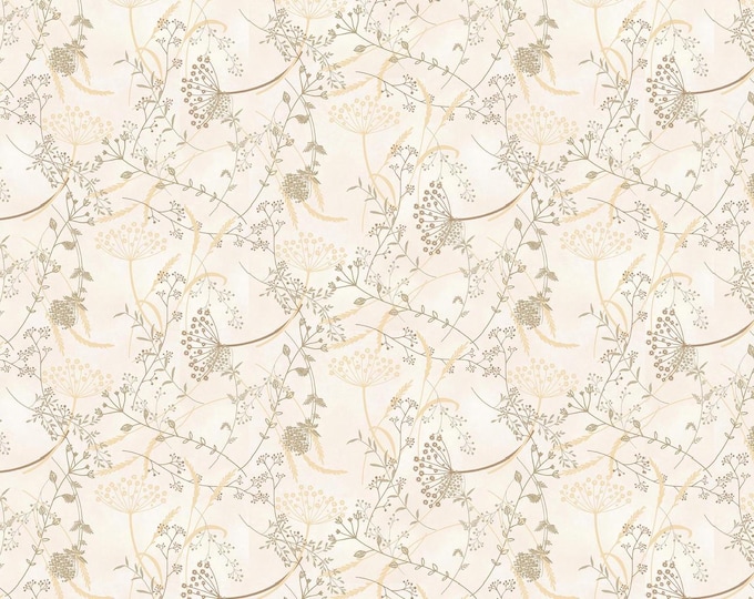 Linen Closet 3 Queen Anne's Lace Fabric Yardage, Janet Rae Nesbitt, Henry Glass, Cotton Quilting Fabric, Floral Fabric