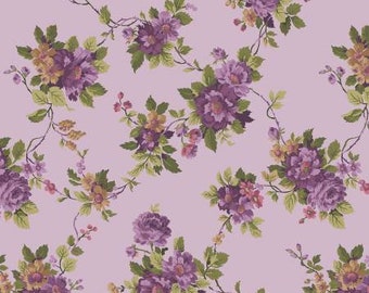 Anne of Green Gables 2023 Main Lavender Fabric Yardage, RBF Collection, Riley Blake Desings, Cotton Quilt Fabric, Floral Fabric