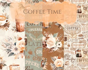 Coffee Time Fabric Yardage, RBD Collection, Riley Blake Designs, Cotton Quilt Fabric