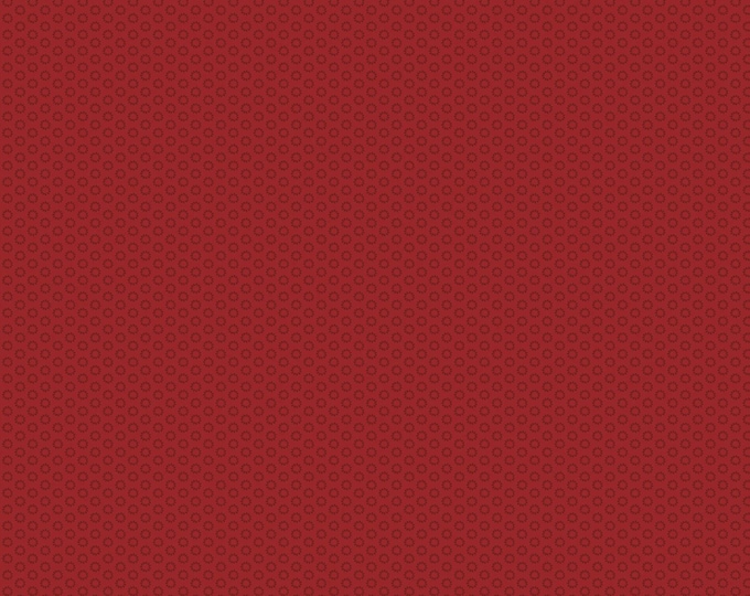 Essentials Basics Red on Red Tiny Rings Fabric Yardage, Wilmington Prints, Cotton Quilt Fabric, Floral Fabric