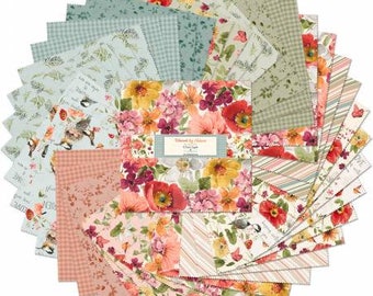Blessed by Nature 10-Inch Squares Layer Cake, 42 Pieces, Lisa Audit, Wilmington Prints, Cotton Quilt Fabric, Floral Fabric