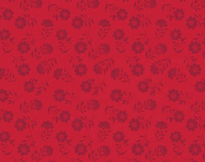 American Beauty Tonal Red Fabric Yardage, Dani Mogstad, Riley Blake Designs, Cotton Quilt Fabric, Floral Fabric