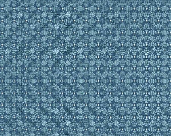 Forget Me Not Slate Trellis Fabric Yardage, Allison Harris, Windham, Cotton Quilt Fabric, Floral Fabric