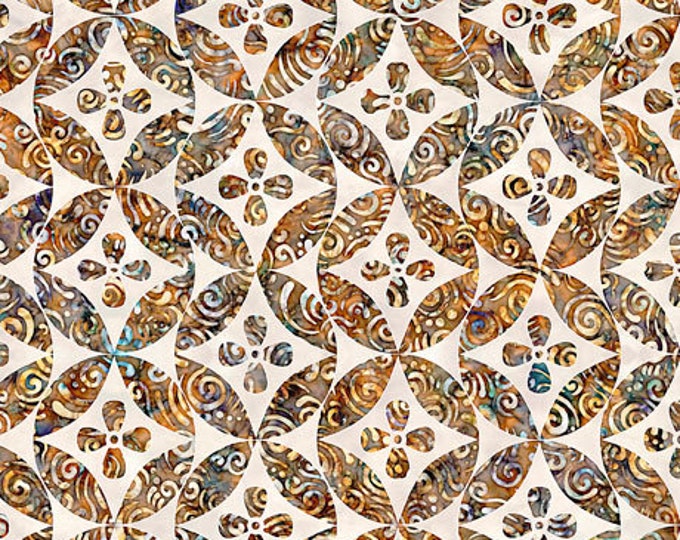Paradox Small Circle Geo Cream Fabric Yardage, Dan Morris, Quilting Treasures, Cotton Quilting Fabric, Abstract Fabric
