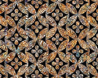 Paradox Small Circle Geo Black Fabric Yardage, Dan Morris, Quilting Treasures, Cotton Quilting Fabric, Abstract Fabric