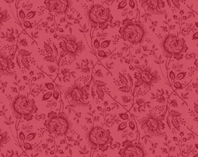 Victoria Allover Roses Floral Fabric Yardage, P & B Textiles, Cotton Quilt Fabric, Floral Fabric